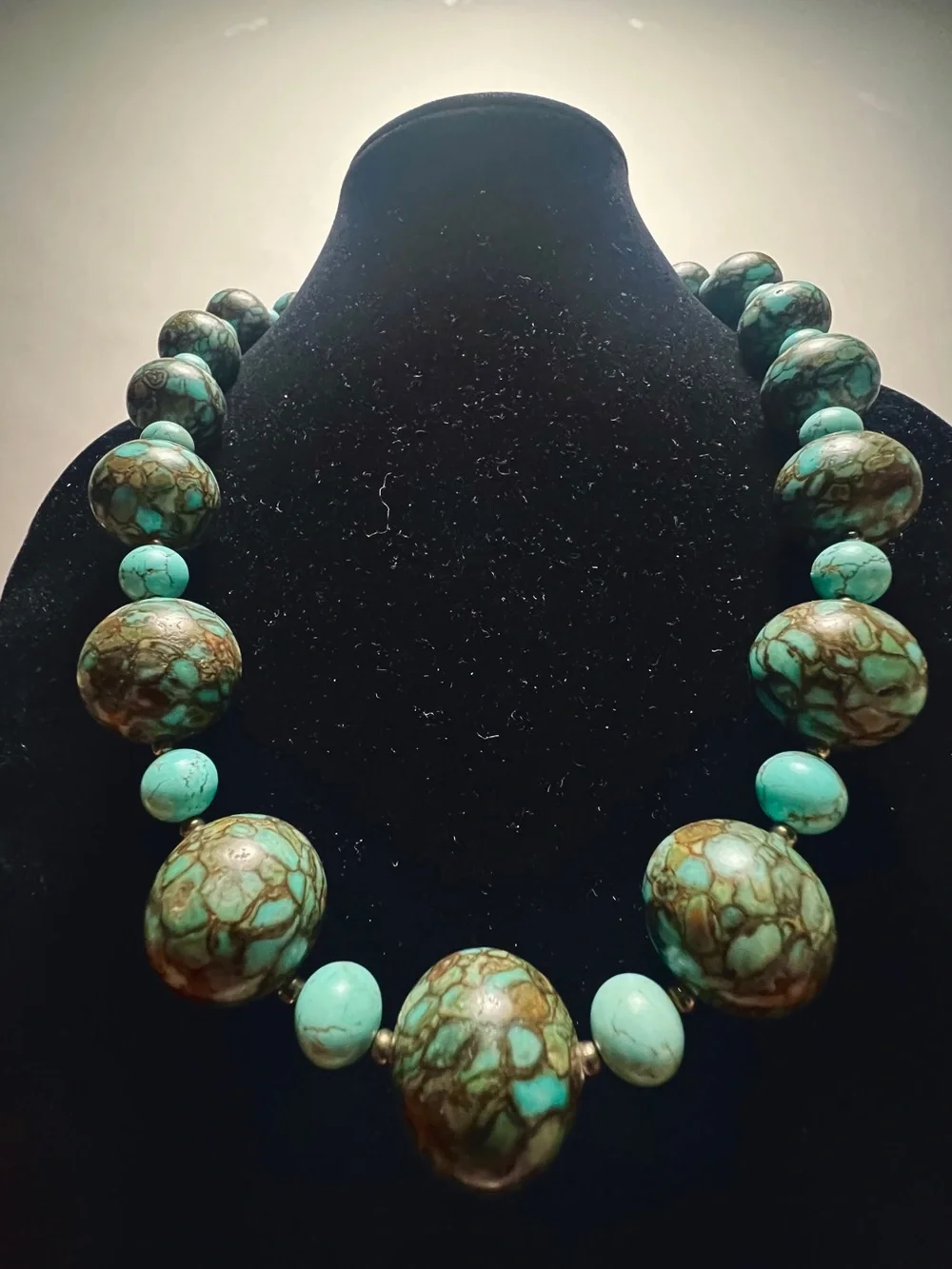Turquoise Stone Beaded Necklace